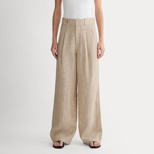 Everlane THE LINEN WAY-HIGH® DRAPE women’s PANTS size 2R